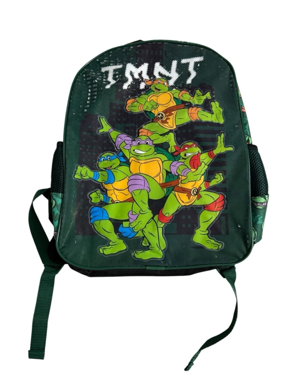 TMNT Nickelodeon/Teenage Mutant Ninja Turtles backpack. Green multi colour.